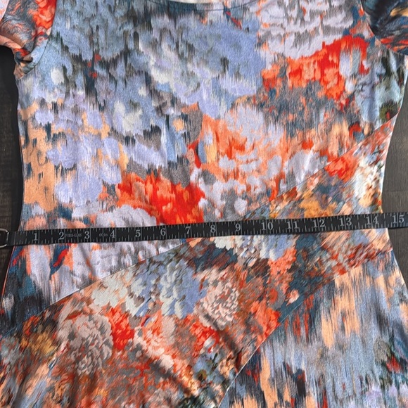 Soft Surroundings Multi Color Abstract Floral Mixed Print Dress Size Small P - Picture 8 of 9
